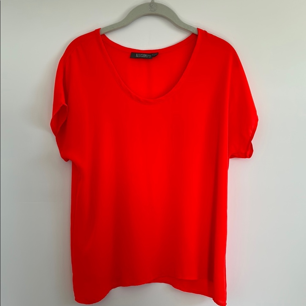 Evereve Allison Joy Women's Bright Orange Top